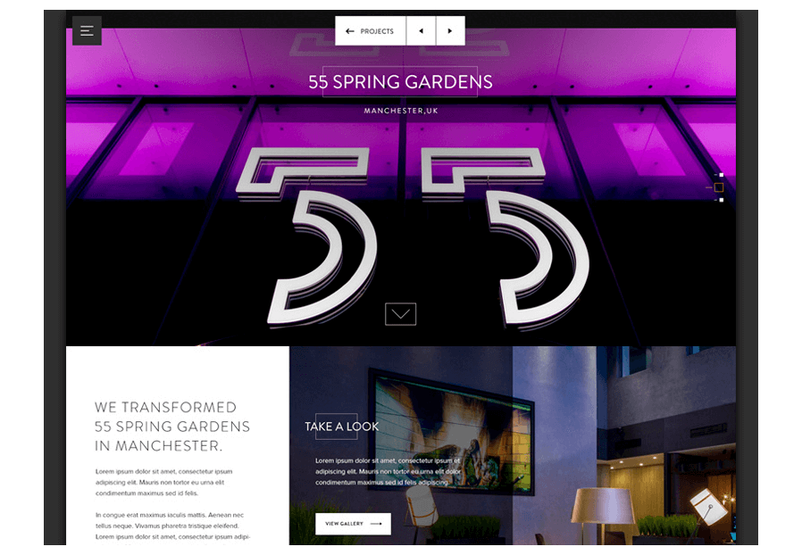 Hasolunvirga created the website for construction company ARCO to present their services